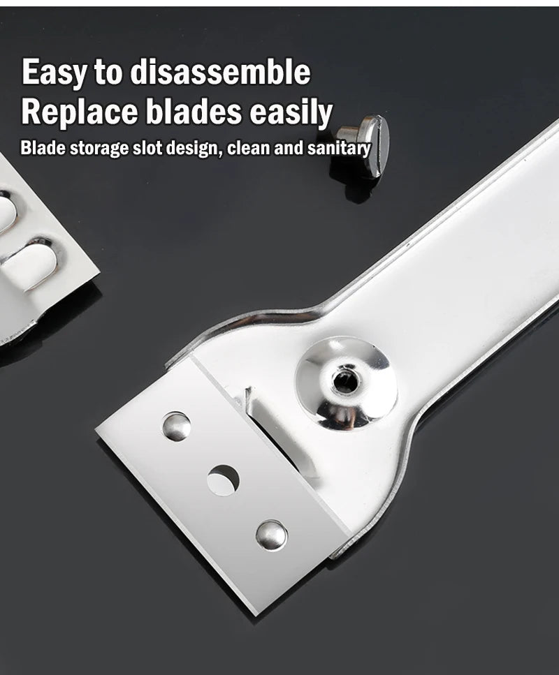 Stainless Steel Cleaning Scraper Blade Glass Ceramic Tile