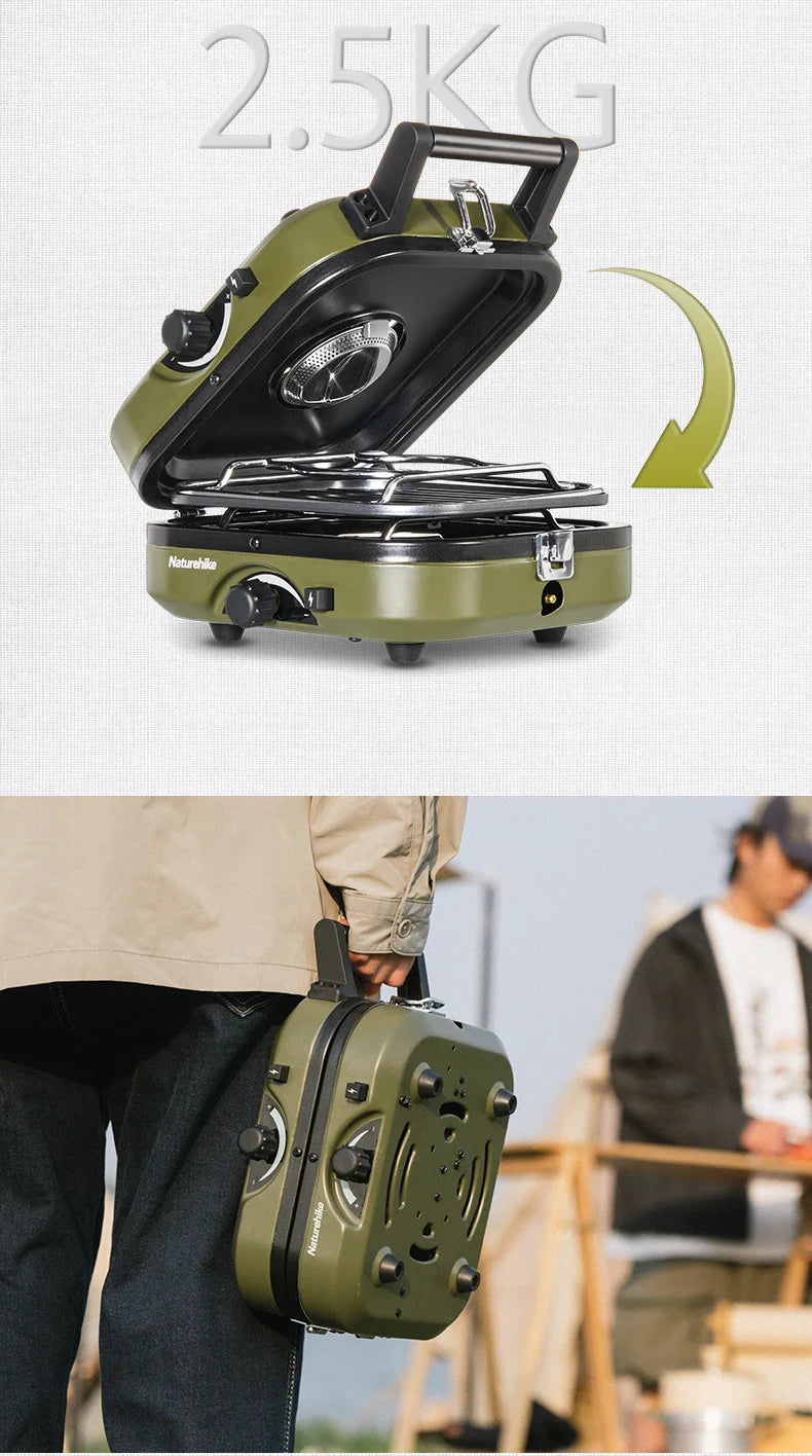 Naturehike Folding Double Gas Furnace Outdoor Cookware Camping