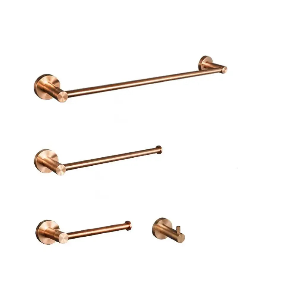 Brushed Rose Gold Stainless Steel Wall-Mounted Bathroom -Towel