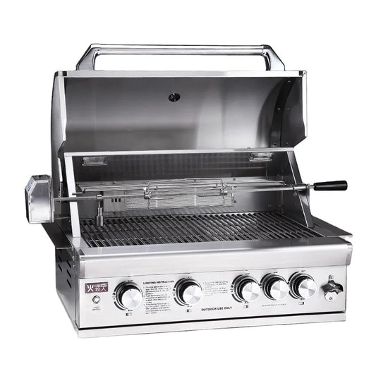 Premium 304 Stainless Steel Outdoor Grill Built-In Tabletop