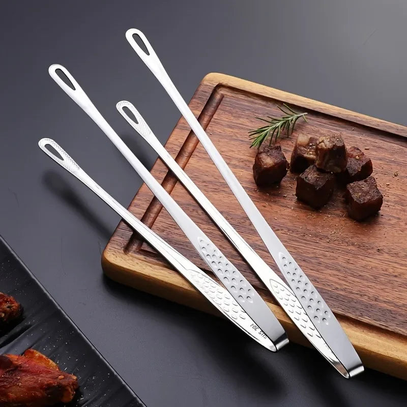 Food Tongs 304 Stainless Steel Barbecue Tongs Clip
