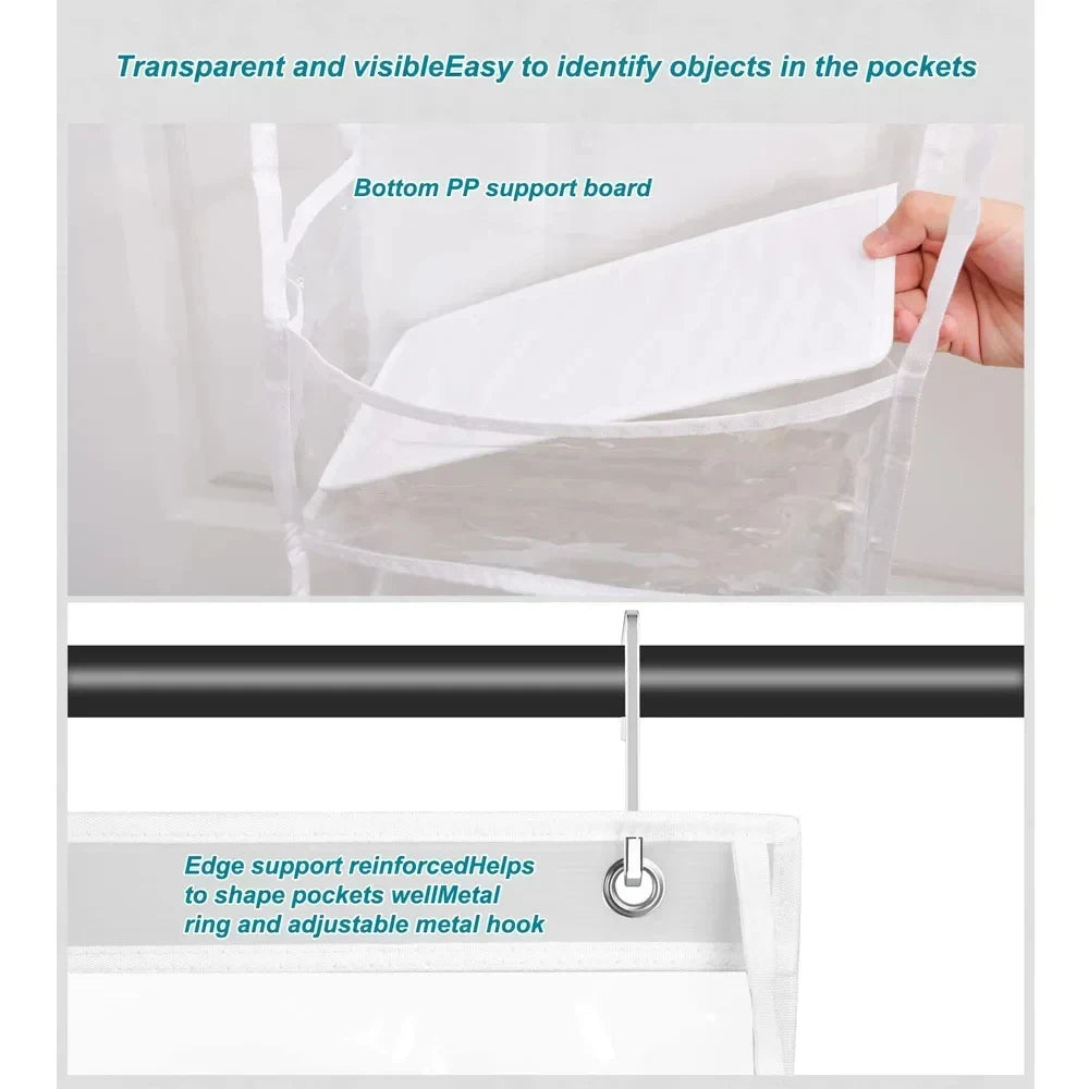 Over Door Hanging Pantry Organizer Hanging Storage Clear