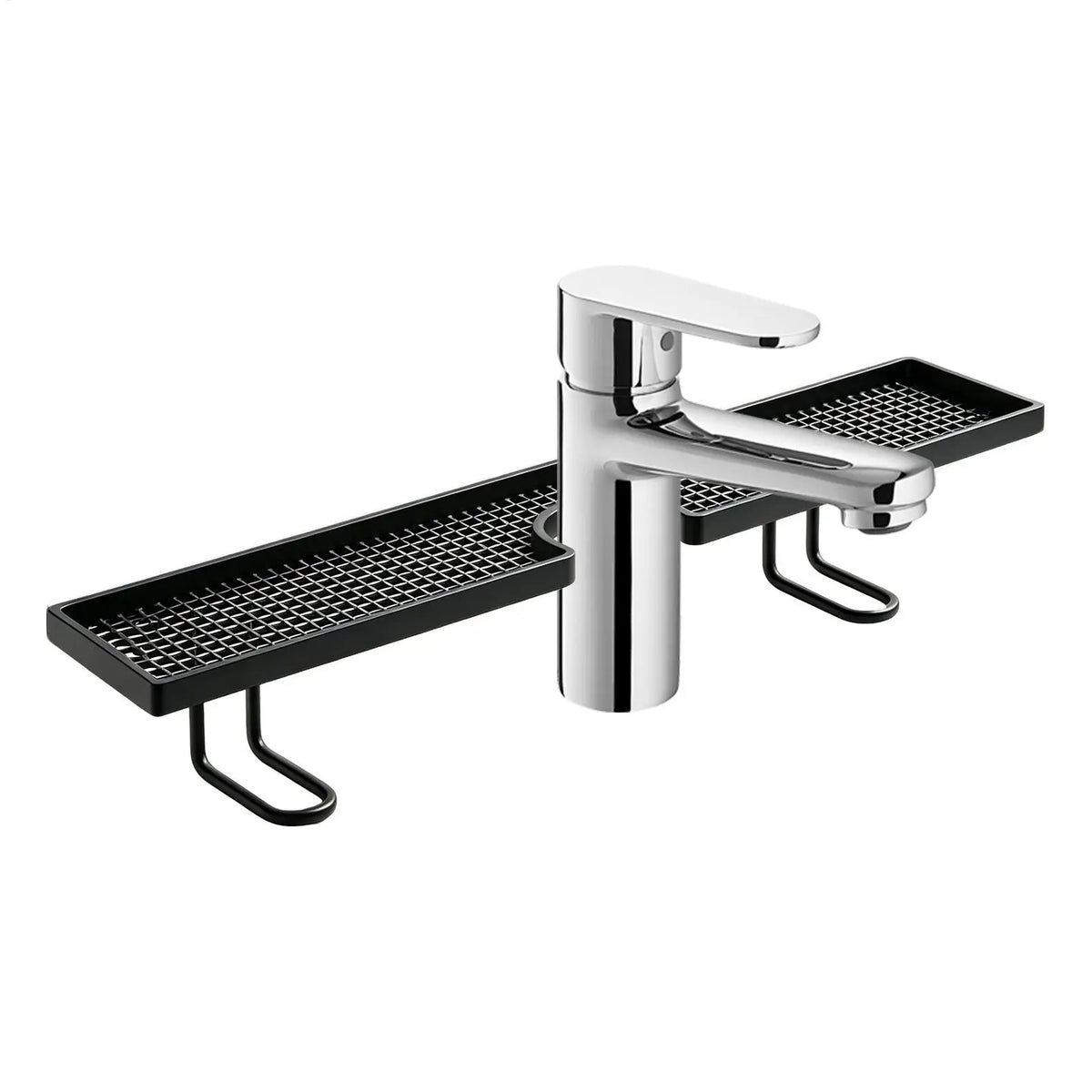 Sink Organizer Bathroom No Drilling Floating Easy Drainage
