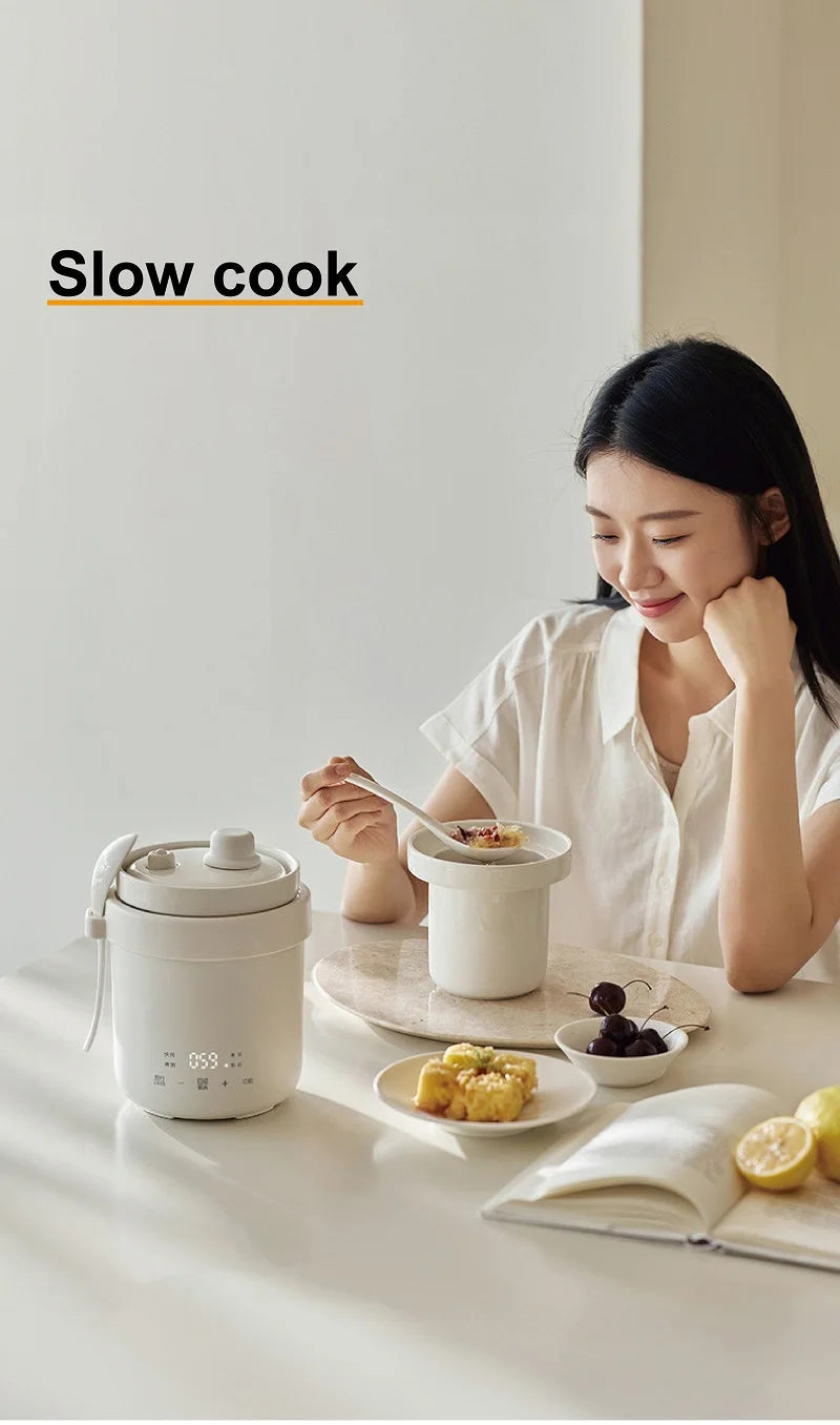 600ml Rice Cooker Multi-Function Ceramic Non-Stick Fast Electric