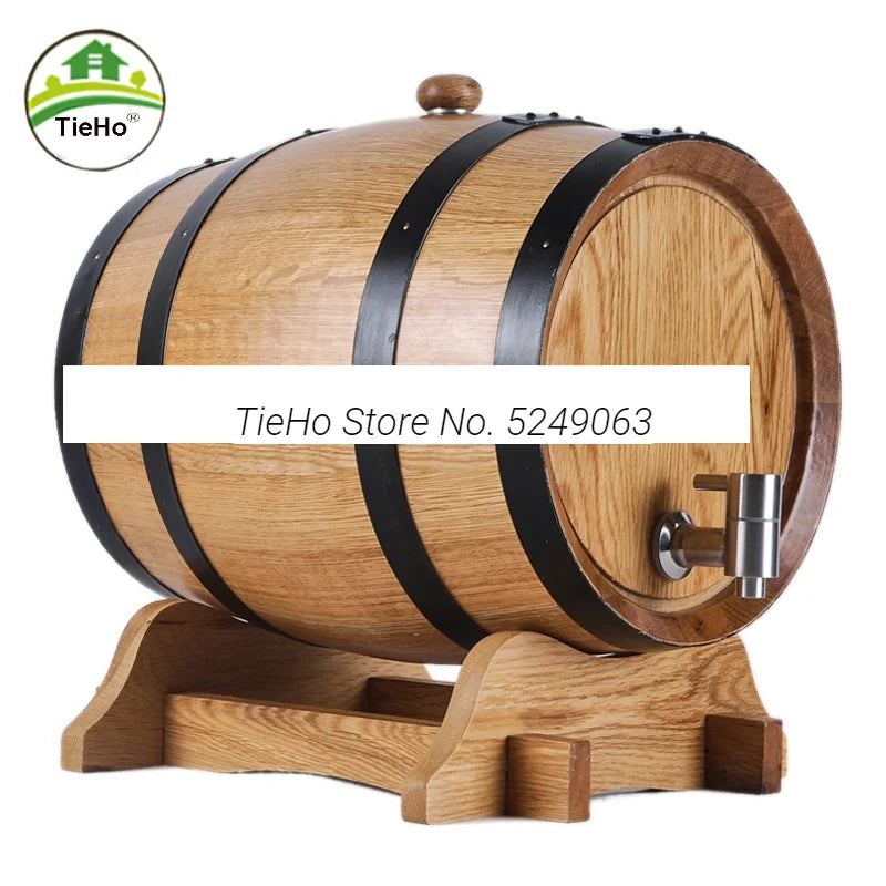 Solid Wood Oak Barrels Wooden Carbonized Barrel Self