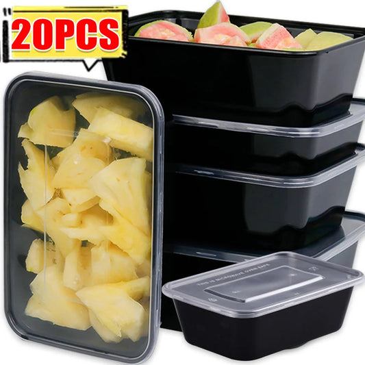 10/20x Food Storage Containers Lids Meal Prep Containers