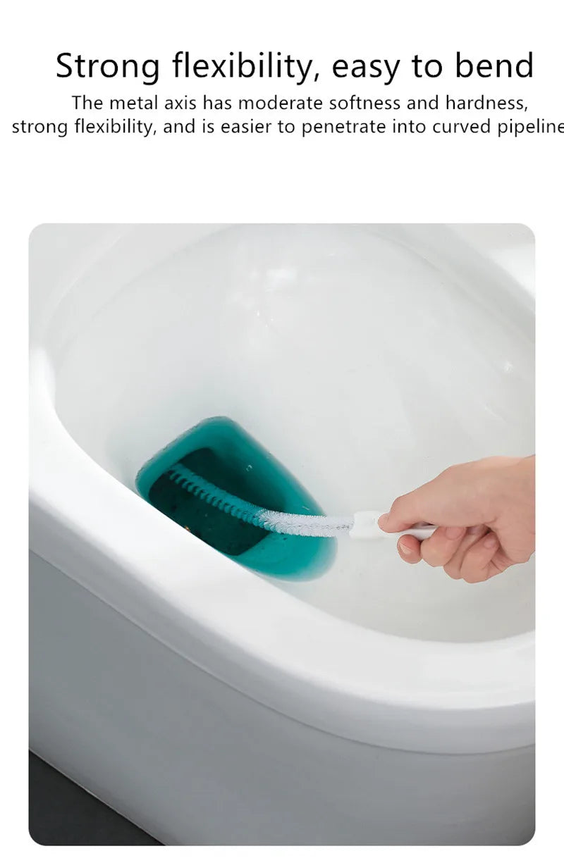 Pipe Dredging Brush Bathroom Hair Sewer Sink Cleaning