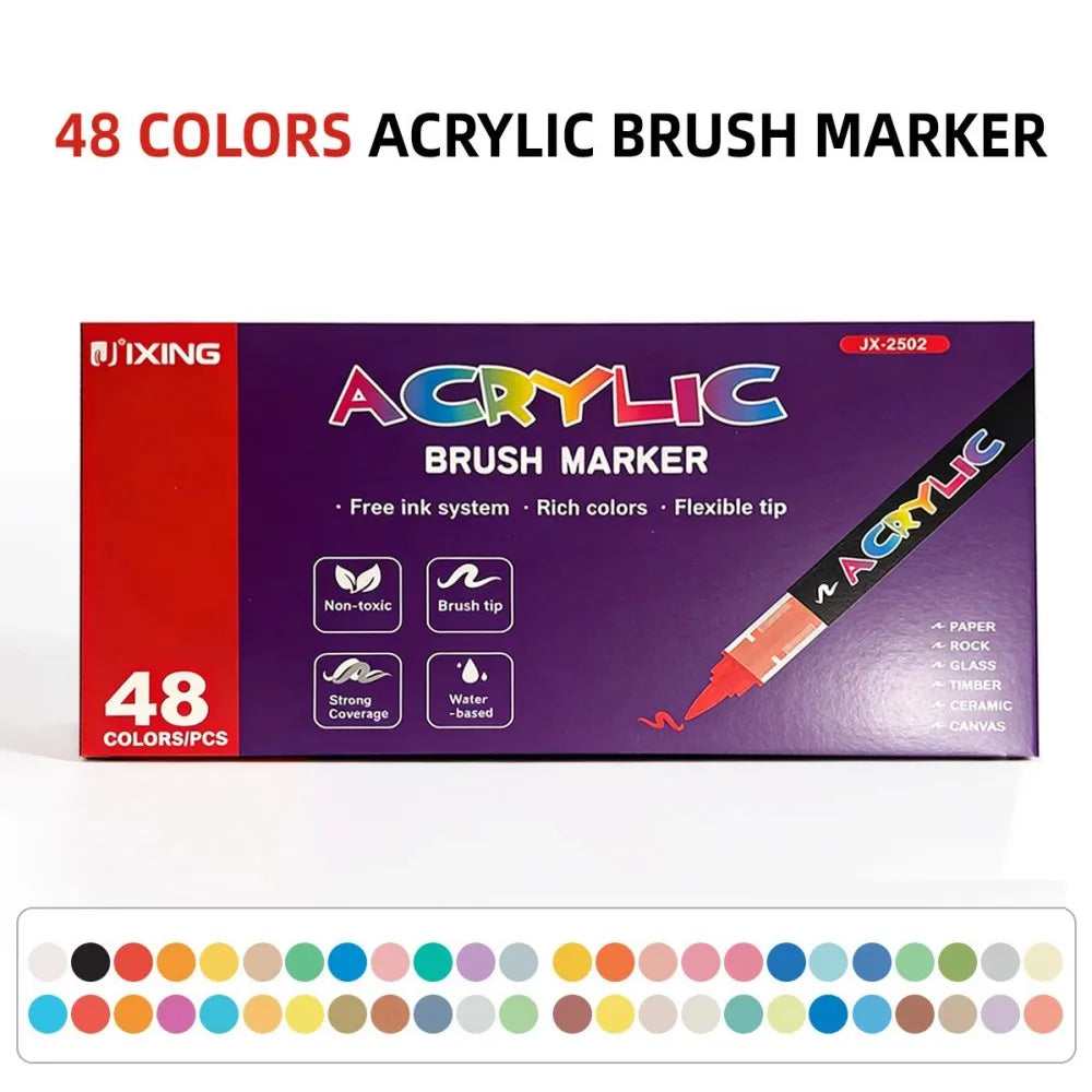12-418 Colors Brand Upgrade Soft Brush Tip Acrylic