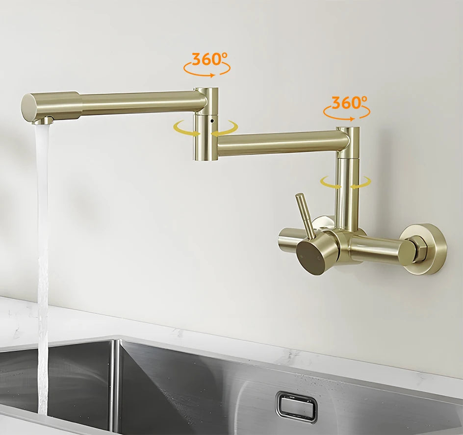 Huniu Folding Faucet Stainless Steel 304 Foldable Faucet