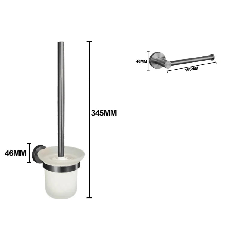 Gray Bathroom Hardware Cup Rack Towel Rack Toilet