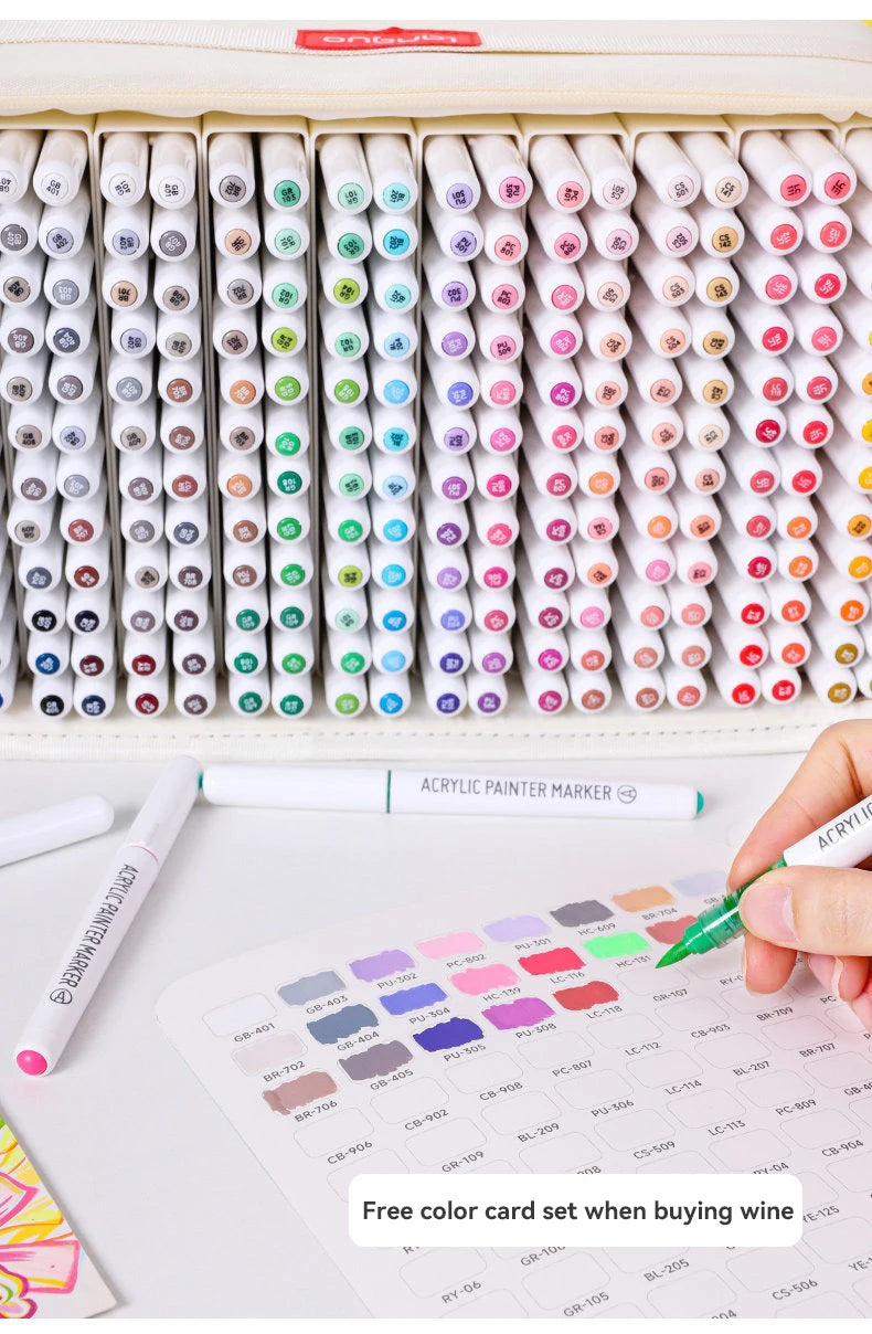 Languo 207/240/288 Colors Direct Liquid Acrylic Paint Pens