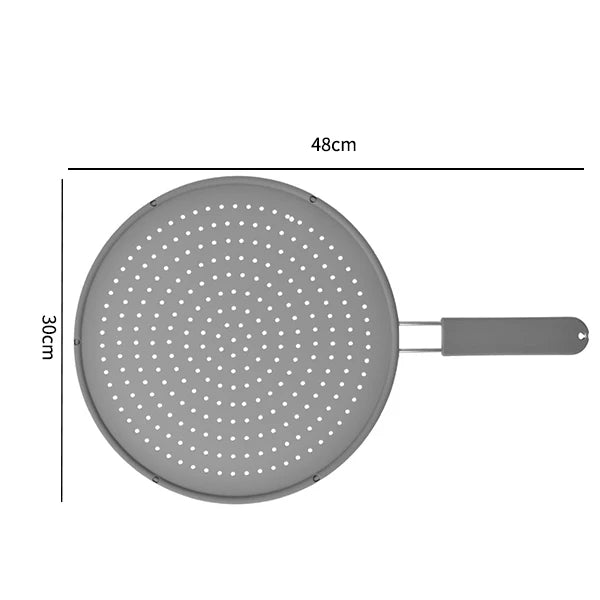Silicone Splatter Screen Handle Heat-Resisting Oil Splash Guard