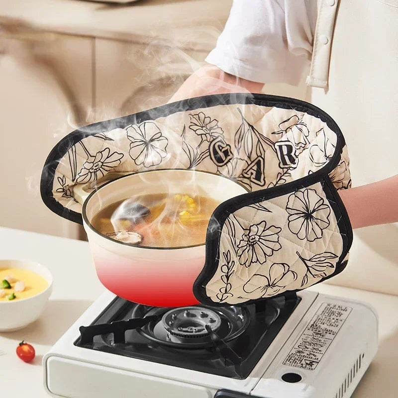 1pc Oven Mitts Microwave Baking Bbq Integrated Glove