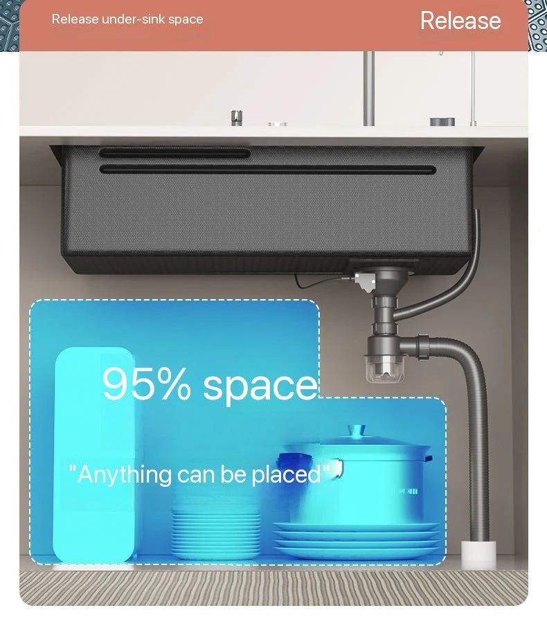 Integrated Waterfall Sink Honeycomb Technology Large Digitial