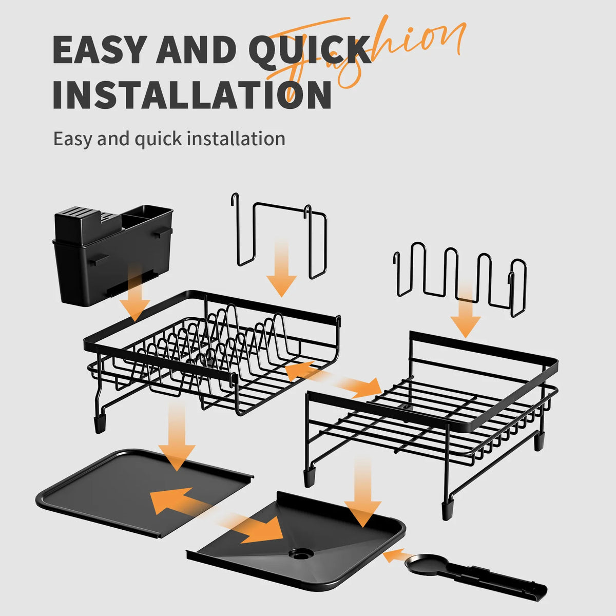 Dish Drying Rack Dish Rack Drainboard Expandable Dish