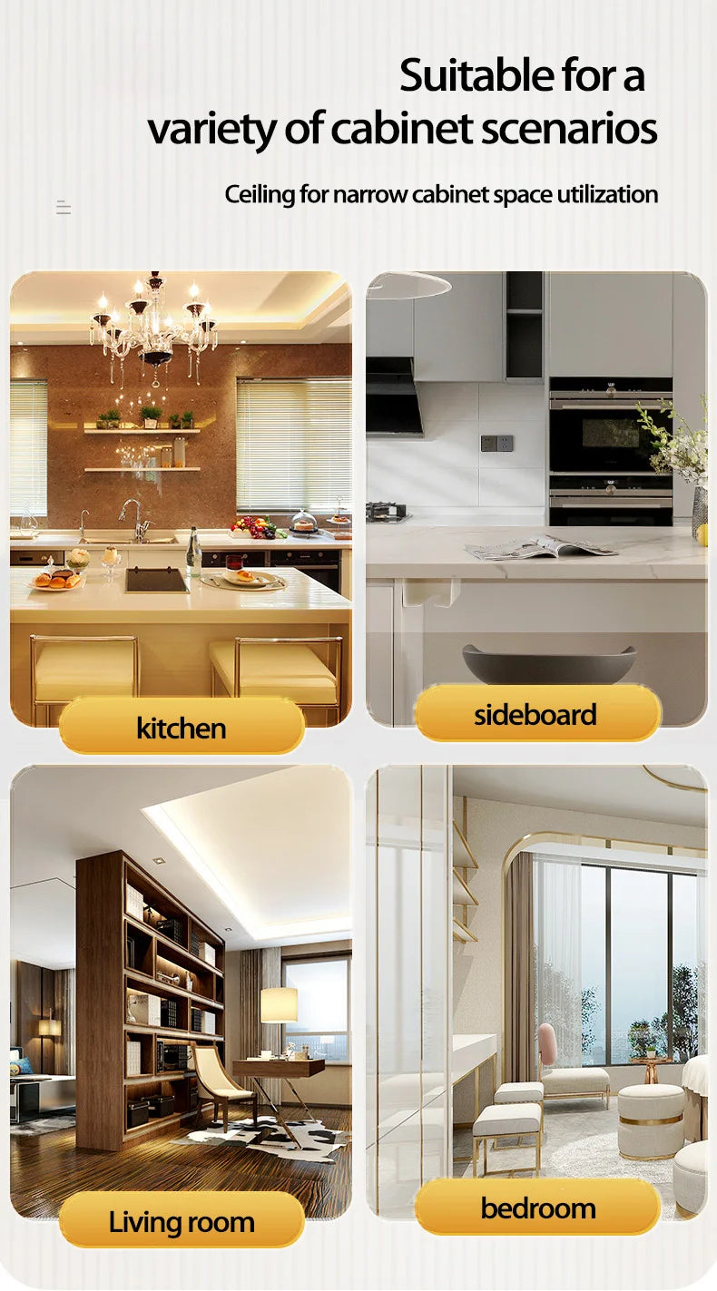 Under-Sink Cabinet Drawer Slide Pull-Out Draining Shelf