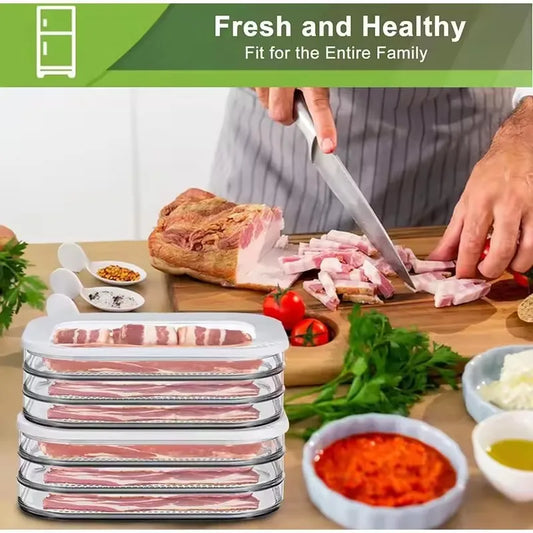 Meal Prep Containers Stackable Food Storage Boxes Lid