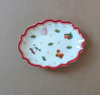 German Weibao Christmas Tableware Flat Plate Round Dinner
