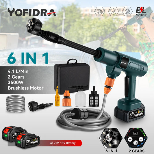 Yofidra 200bar Brushless Electric High Pressure Washer Water