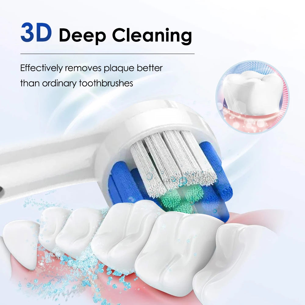 Electric Toothbrush Cordless Usb Rechargeable Waterproof