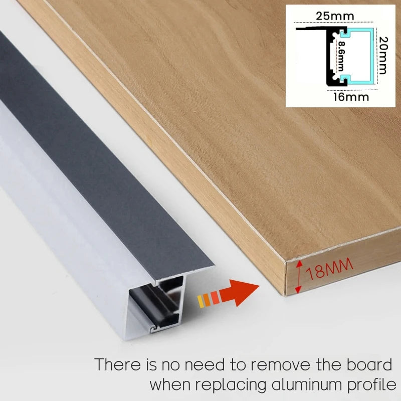 Recessed Splint Led Cabinet Shelf Lamp Aluminum Profile