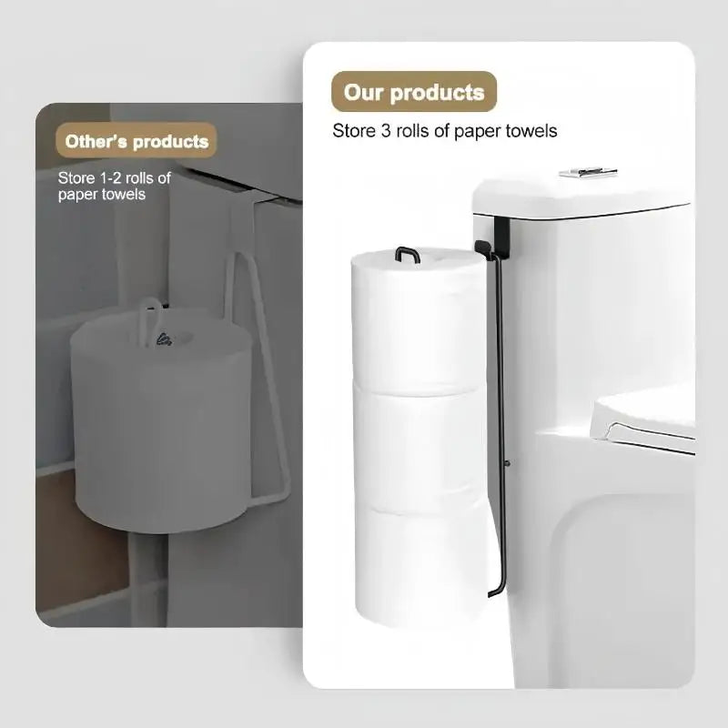 1/2/3pcs Wall Mounted Bathroom Organizer No Drill Paper