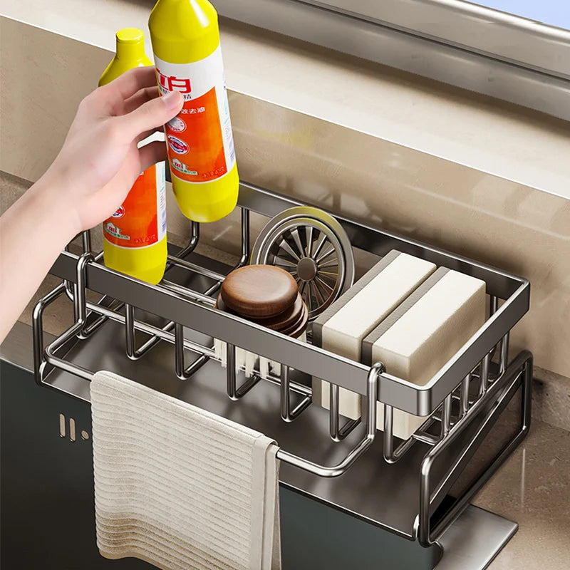 Sink Cleaning Storage Rack Drain Organizer Sponge Cleanser