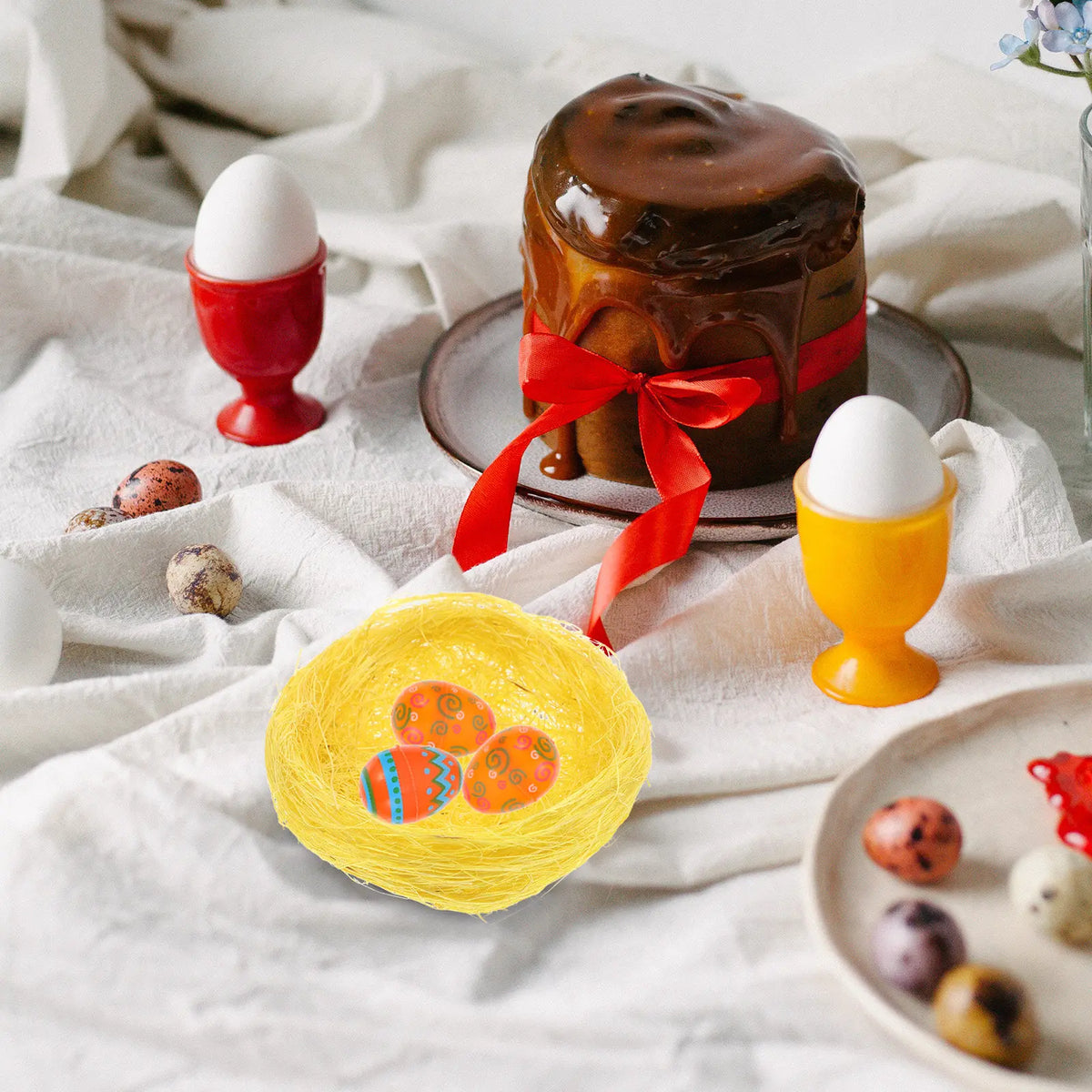 4pcs Thickened Jute Handmade Bird Nest Parakeets Finches
