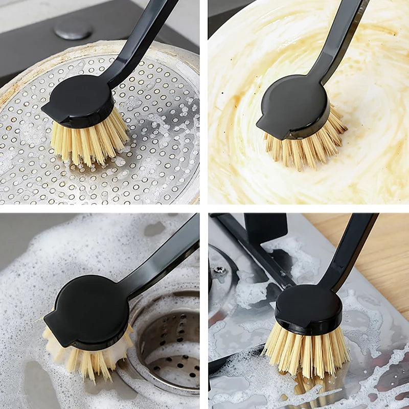 Pot Brush Dishwashing Brush Oil Long Handle Pots
