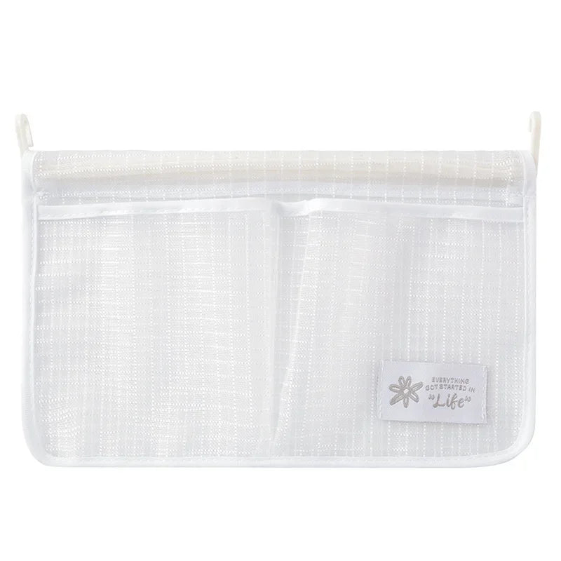 Refrigerator Storage Mesh Bag Double Compartment Hanging Pouch