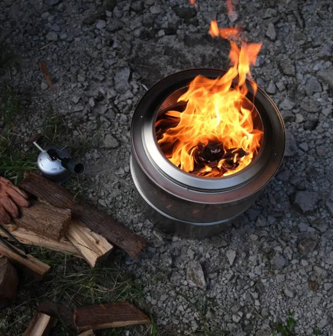 Camping Firewood Stove Folding Windproof Wood Burning Stove