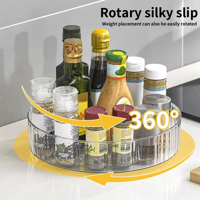 360 Rotating Tray Lazy Susan Fridge Organizer Turntable