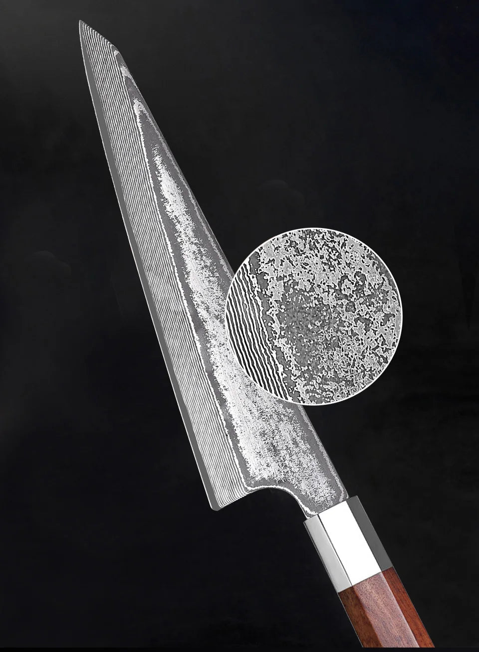 Mostodozo 6-Inch Japanese Honesuki Chef Knife 67-Layer Damascus