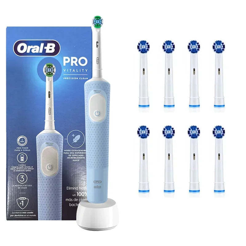 Oral D100 Electronic Toothbrush Adult Rechargeable Cross Action