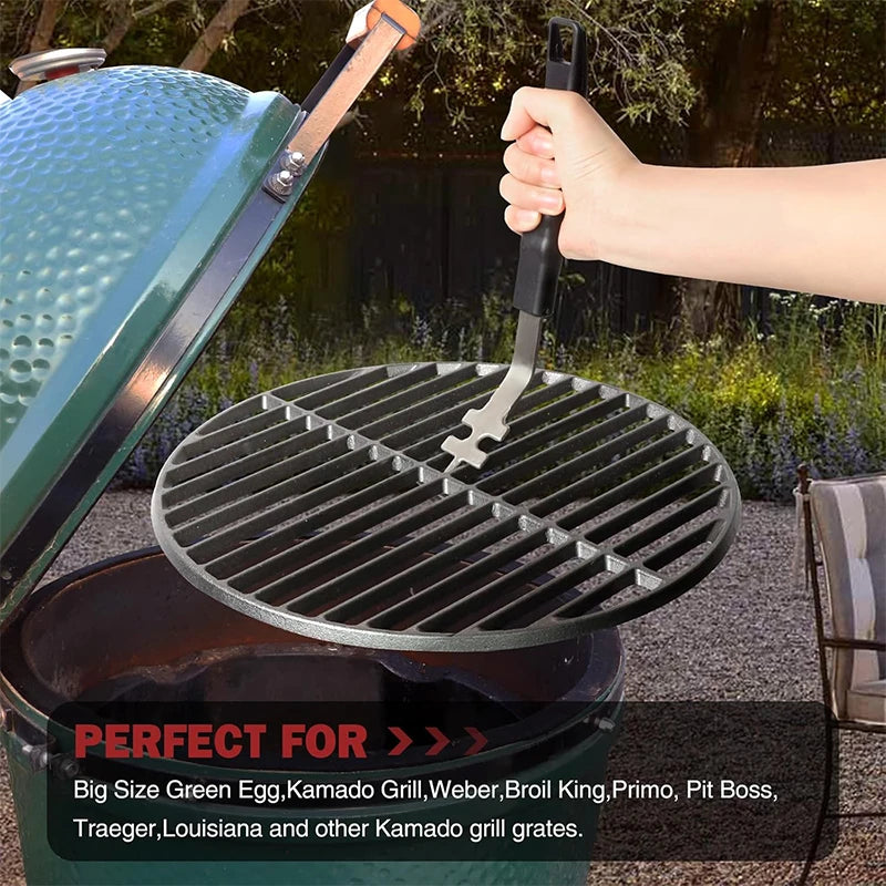 Universal Grill Grate Lifter Cast Iron Grid Lever