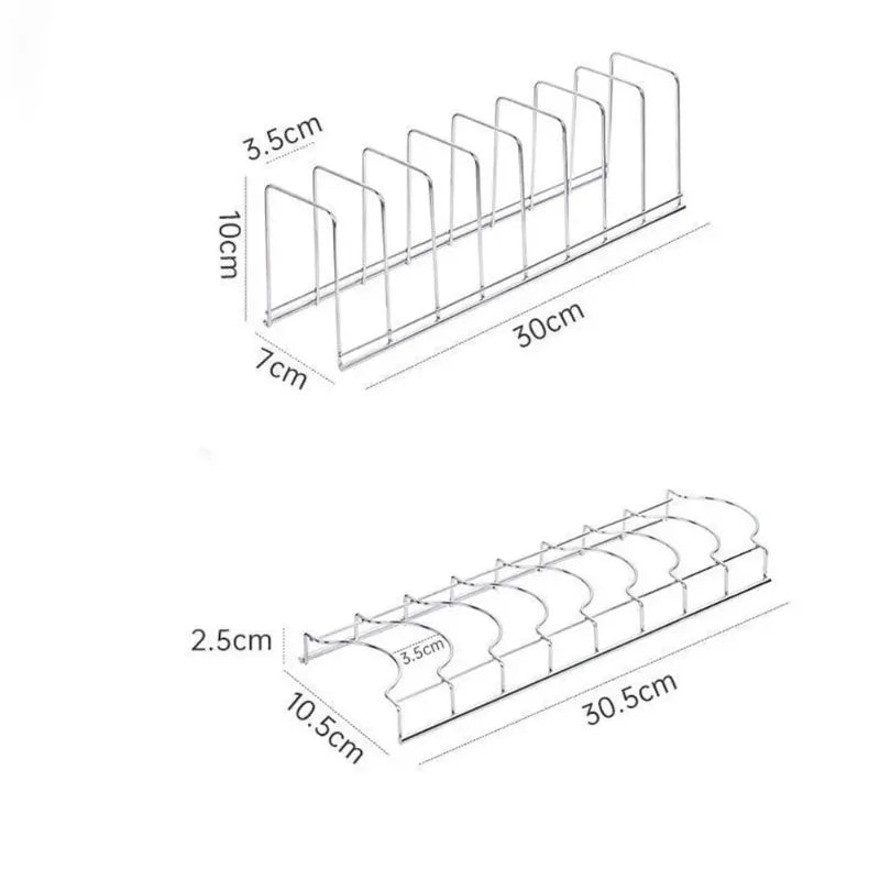 Stainless Steel Dish Storage Rack Desktop Drain Rack