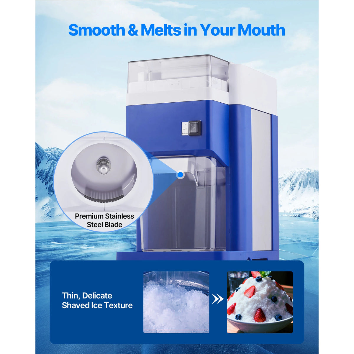 Succebuy 8l Commercial Ice Shaver Machine Electric Snow