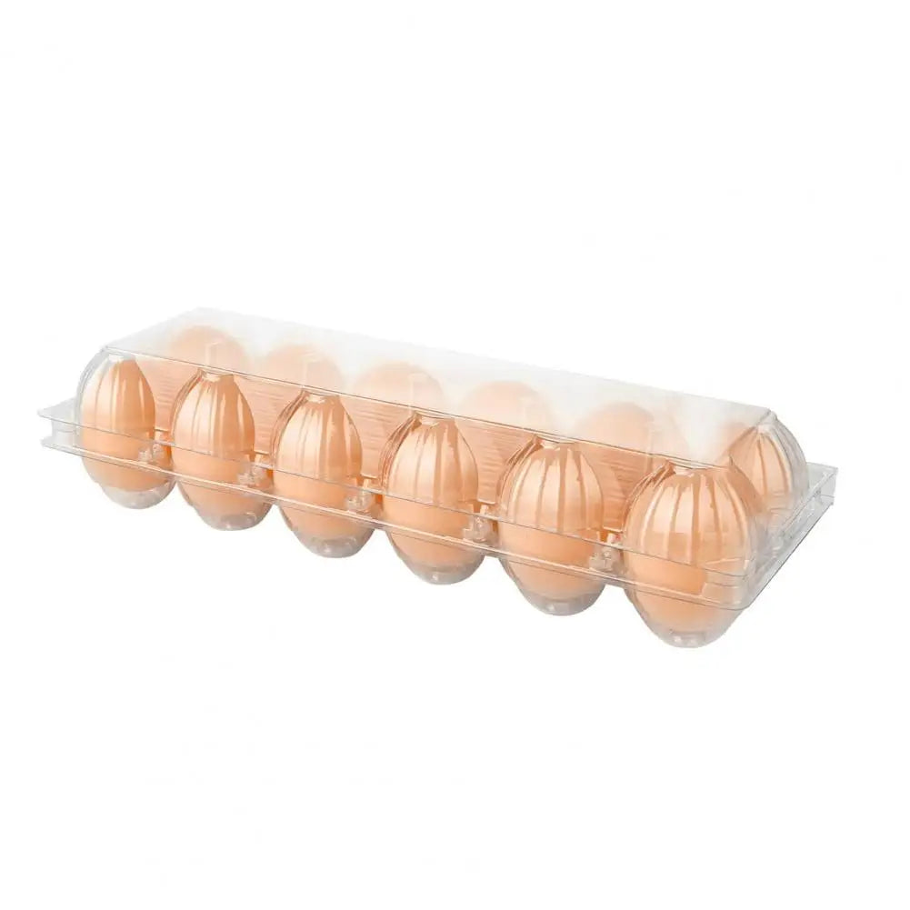 50pcs Egg Holder Plastic Cartons 12 Count Reusable