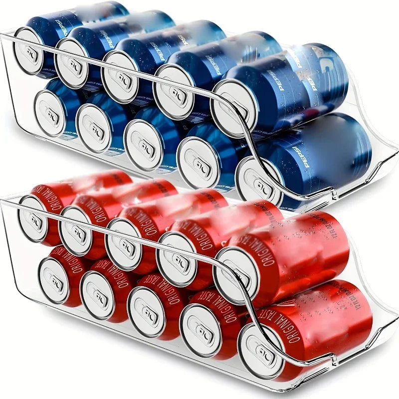 Refrigerator Organizer Bins Soda Cans Dispenser Bins Can