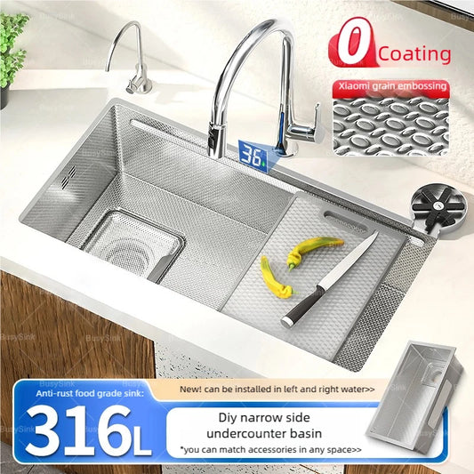 316l Stainless Steels Sink Dish Wash Sink Left