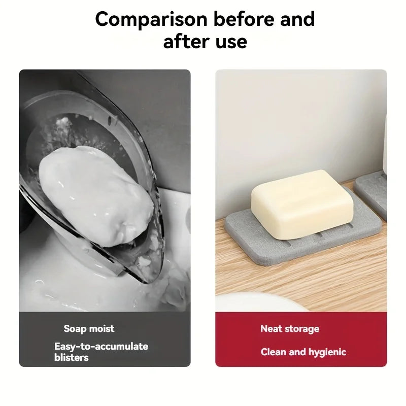 Diatom Mud Soap Dish Bathroom Countertop Absorbent Mat