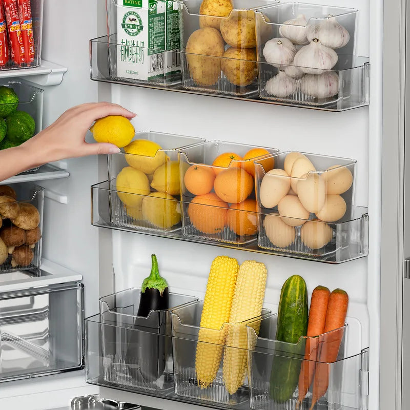 3pcs Fridge Organizer - Refrigerator Side Door Storage