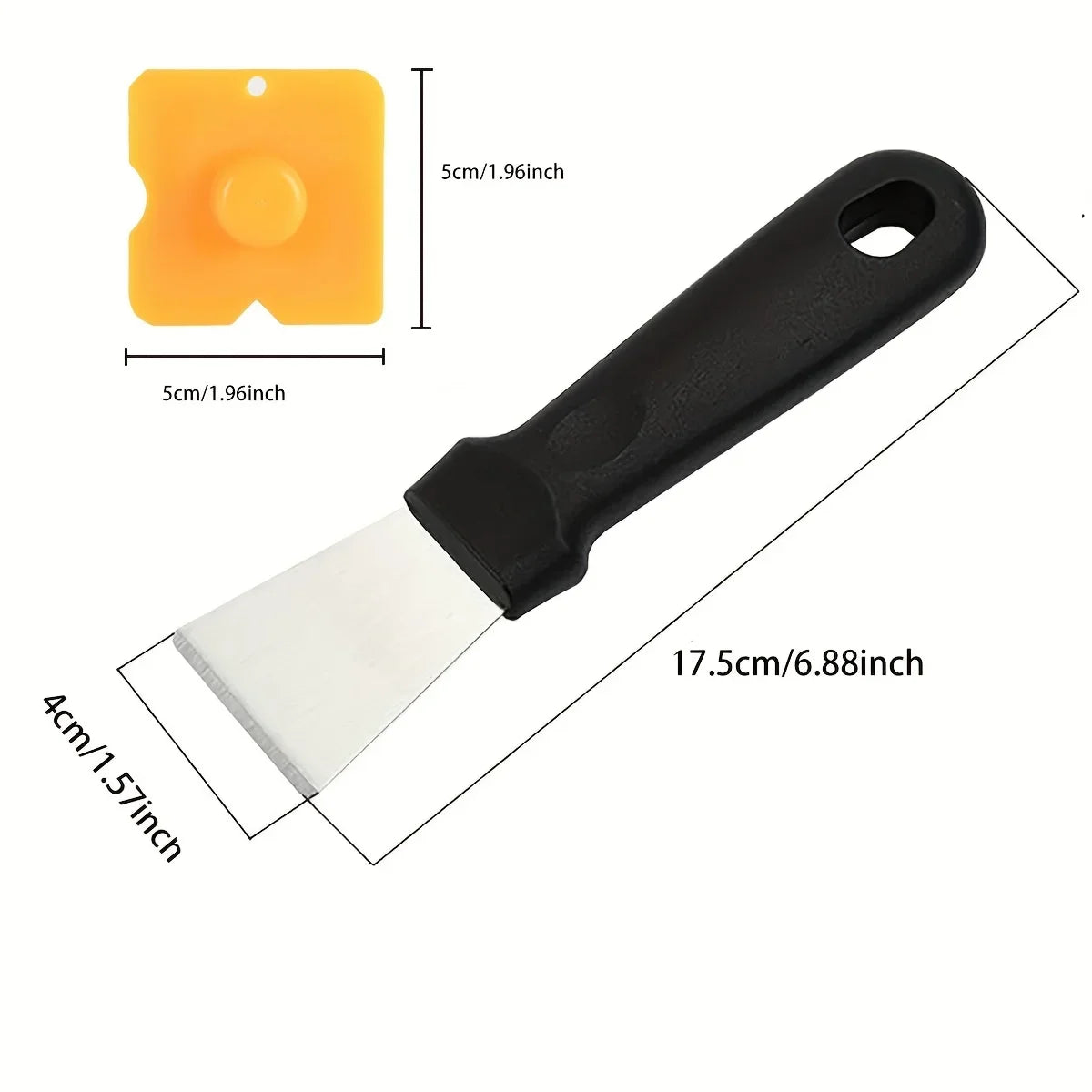 Stainless Steel Scraper Multi Use Removing Labels Stickers