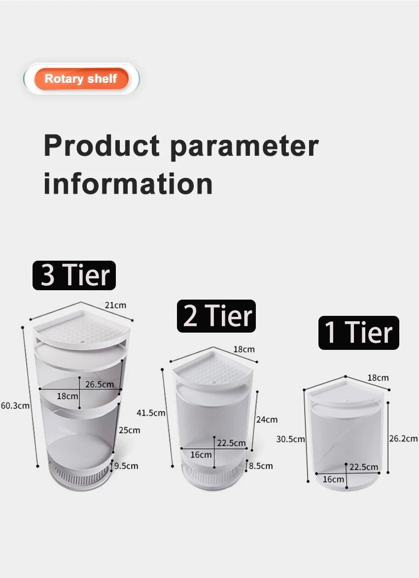 Rotatable Layered Adjustable Shelf Bottle Holder Condiment