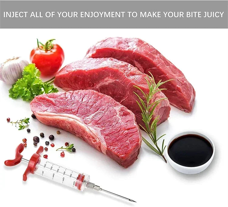 Meat Injector Syringe Marinade Flavor Injector Marinade Injector