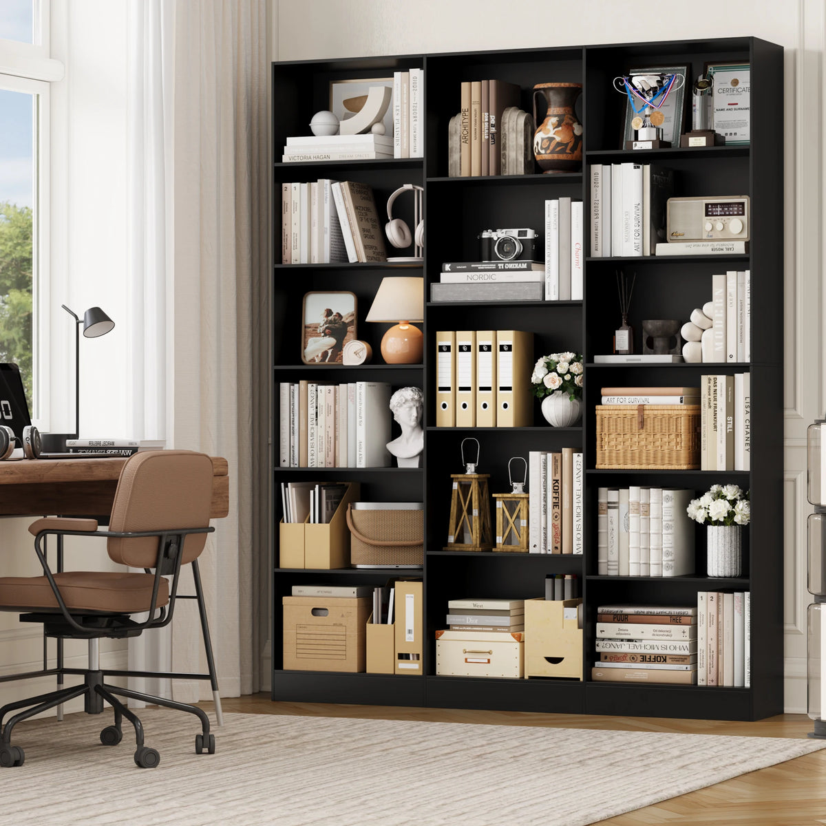 Getone Bookshelf 17 Compartments Shelf Book Wardrobe Office