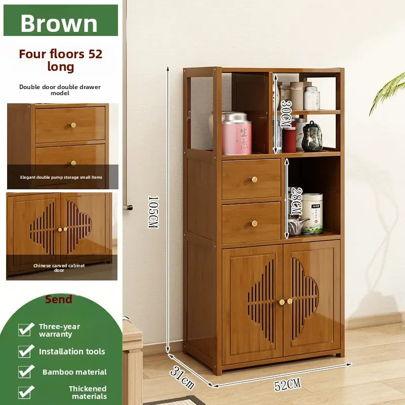 Tea Cabinet Locker Living Room Tea Table Against