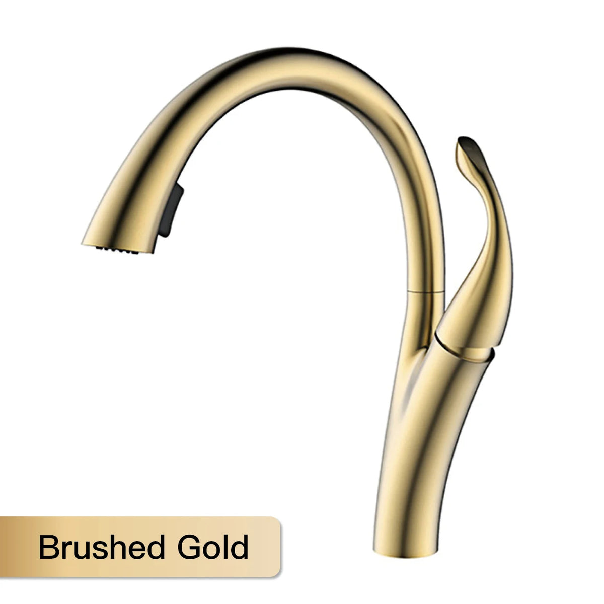 Aitana Simple Design Brass Black Faucet Modern Handle