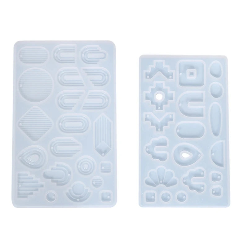 Shiny Glossy Stripe Earring Molds Resin Silicone Mold