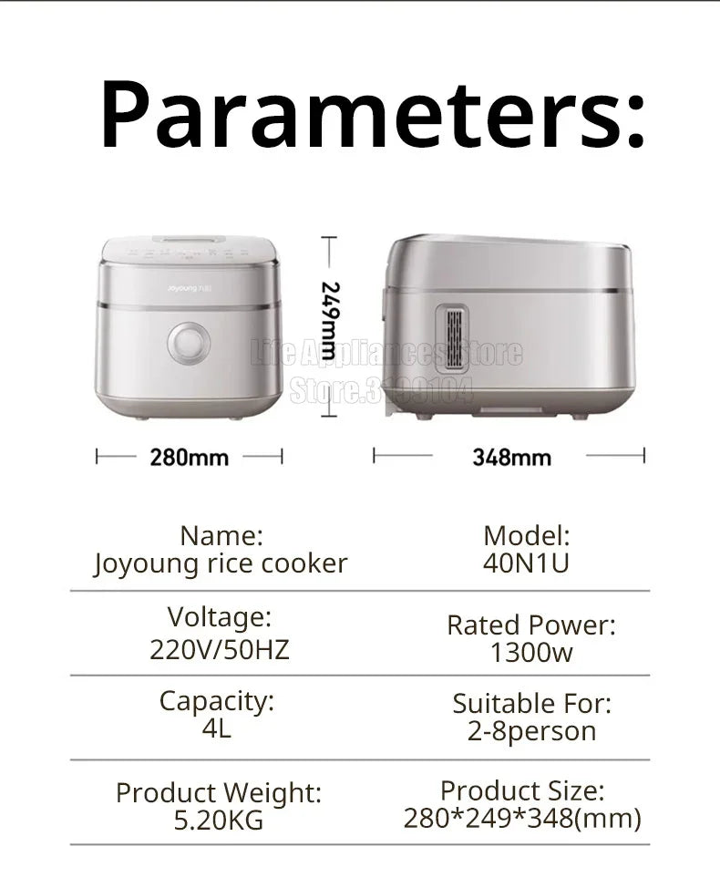 Joyoung Rice Cooker 4l Porridge Multigrain Rice Soup